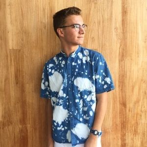 Classic Denim Spotted UO Button Down